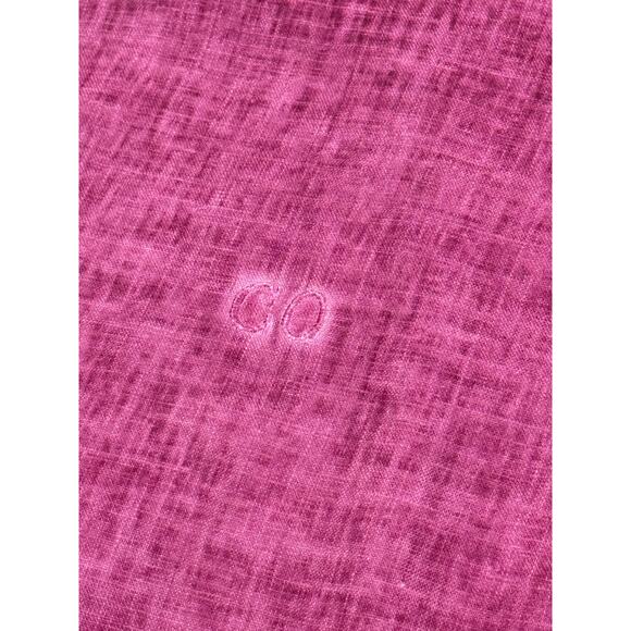 C & O Beach Barcelona Men's Italian Linen Hand Dyed Shirt Size US XL (011) - Picture 6 of 12